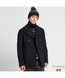 極美品 UNIQLO +J 中綿キルティング メルトン ピーコート XL UNIQLO（ユニクロ）の「ウールピーコート（その他アウター）」 - WEAR