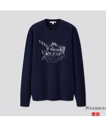 UNIQLO | ジャガードクルーネックセーター（長袖）(ニット/セーター)