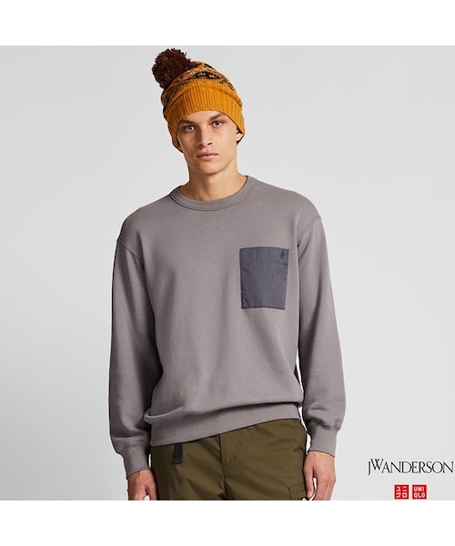 UNIQLO（ユニクロ）の「スウェットシャツ（長袖）（パーカー・メンズ・NAVY 69/BROWN 34/GRAY 05・3XL/XS/4XL/L/XL/M/XXL/S）」の2枚目の写真