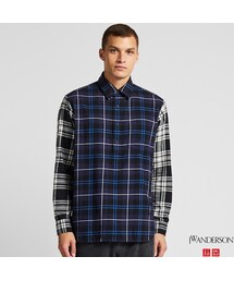 UNIQLO | フランネルチェックプルオーバーシャツ（長袖）(シャツ/ブラウス)