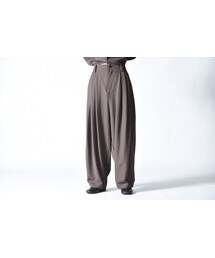 BISHOOL | BISHOOL wool gabardine 10 tuck pants(その他パンツ)