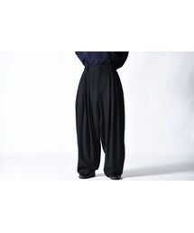 BISHOOL | BISHOOL wool gabardine 10 tuck pants(その他パンツ)