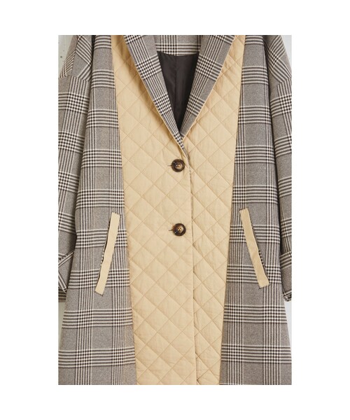 sakishimatokyo(サキシマトーキョー)の「無機質の中のぬくもりチェスターコート 30ブラウン(ワンピース・レディース・その他)」の4枚目の写真