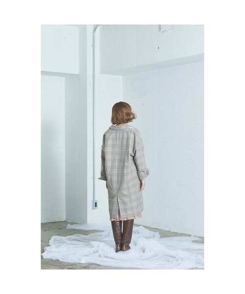 sakishimatokyo(サキシマトーキョー)の「無機質の中のぬくもりチェスターコート 30ブラウン(ワンピース・レディース・その他)」の8枚目の写真