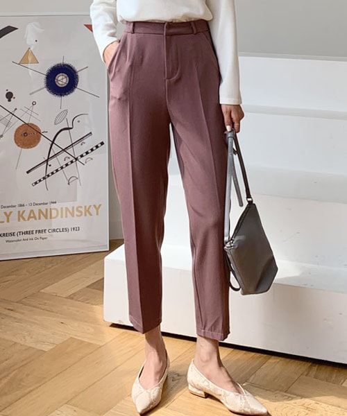 DHOLIC（ディーホリック）の「テーパードスラックス（スラックス・レディース・ベージュ/ピンク/ブラック・S/M）」の3枚目の写真