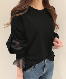 DHOLIC STYLE | [minagram] スリットシアースリーブスウェット(スウェット)