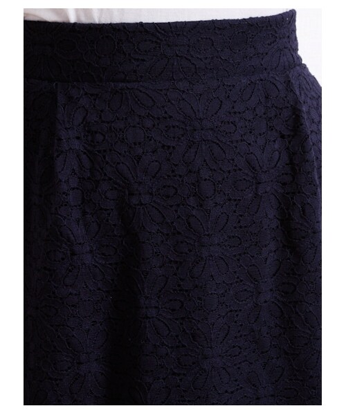 earth music&ecology（アースミュージックアンドエコロジー）の「・レースタイトスカート（スカート・レディース・オフホワイト/ブラック/ネイビー・S/M）」の7枚目の写真