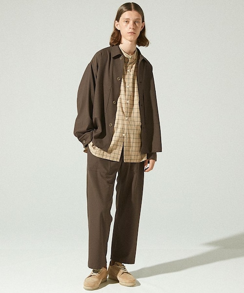 LIDNM（リドム）の「FATIGUE BOX JACKET（テーラードジャケット・メンズ・ブラウン系・MEDIUM/LARGE）」の5枚目の写真