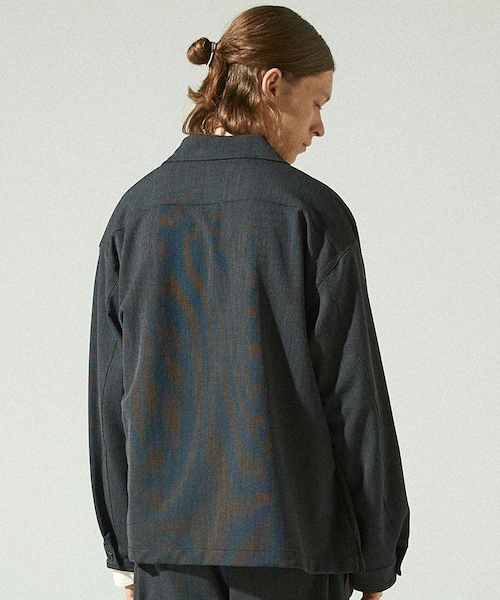 LIDNM（リドム）の「FATIGUE BOX JACKET（テーラードジャケット・メンズ・グレー系・MEDIUM/LARGE）」の3枚目の写真