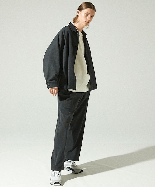 LIDNM（リドム）の「FATIGUE BOX JACKET（テーラードジャケット・メンズ・グレー系・MEDIUM/LARGE）」の4枚目の写真