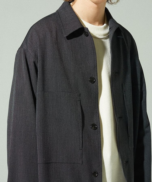 LIDNM（リドム）の「FATIGUE BOX JACKET（テーラードジャケット・メンズ・グレー系・MEDIUM/LARGE）」の5枚目の写真
