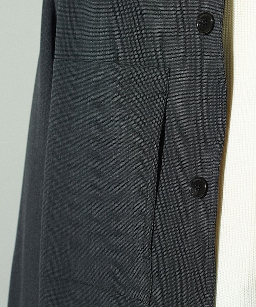 LIDNM（リドム）の「FATIGUE BOX JACKET（テーラードジャケット・メンズ・グレー系・MEDIUM/LARGE）」の6枚目の写真