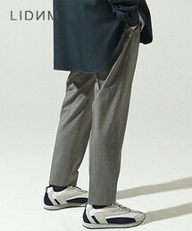 LIDNM | DRY WOOL TAPERED SLACKS(スラックス)