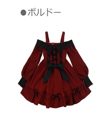 Bobon21 | オフショル小悪魔ドレス-全１色-(ワンピース)