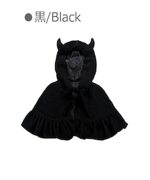 Bobon21 | 小悪魔ショート丈ポンチョ-全１色-(ポンチョ)