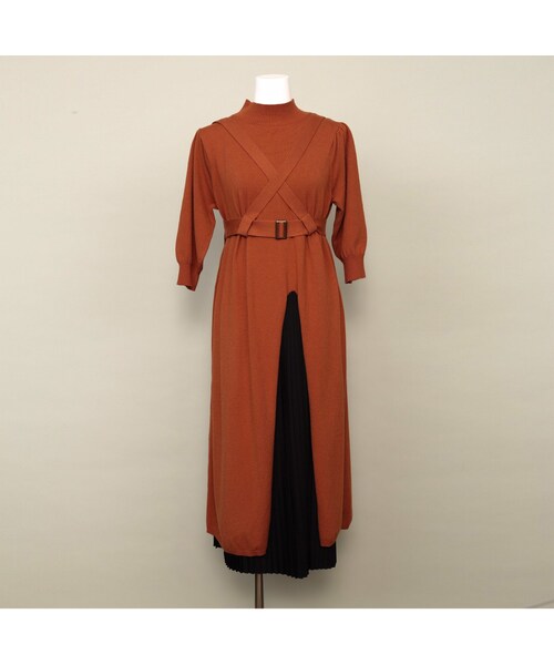 Crayme, クレイミー の Harness Slit Knit Dress ワンピース