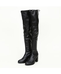 Crayme, | Back Ribbon Knee High Boots (ブーツ)