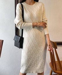 DHOLIC | ツイストニットワンピース(ワンピース)