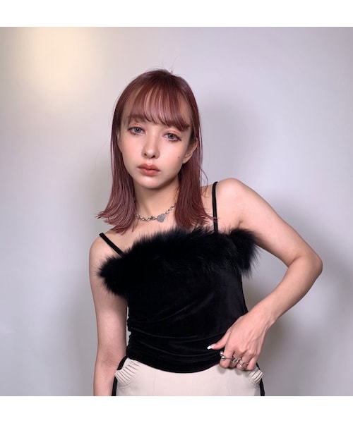 FICTION TOKYO（フィクショントーキョー）の「Velours Camisole ファー 