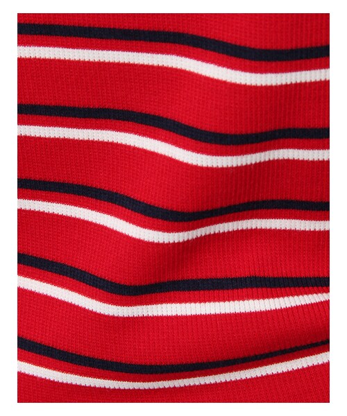 INGNI（イング）の「マルチボーダーオフショル／Tシャツ（トップス・レディース・ｵﾌﾎﾜｲﾄ/ｸﾛ/ｱｶ/ｲｴﾛｰ/ｺﾝ/ﾄﾘｺﾛｰﾙ・M）」の7枚目の写真