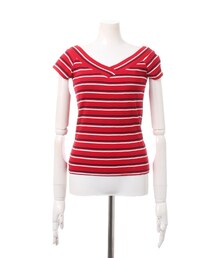 INGNI | マルチボーダーオフショル／Tシャツ(トップス)