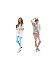 STYLENANDA | ナチュラル系ウォッシングルーズＴシャツ(トップス)