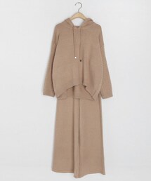 DHOLIC | ツイストニットフーディ&パンツSET(アンサンブル)