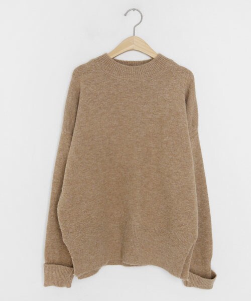 DHOLIC（ディーホリック）の「ロールアップスリーブニット（ニット/セーター・レディース・グリーン/ピンク/ブラック/ブルー/ベージュ・FREE）」の3枚目の写真