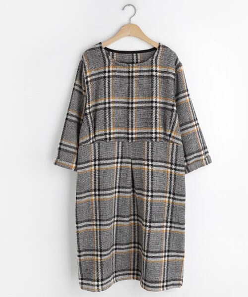 DHOLIC（ディーホリック）の「チェックミディワンピース（ワンピース・レディース・レッド/イエロー・FREE）」の2枚目の写真