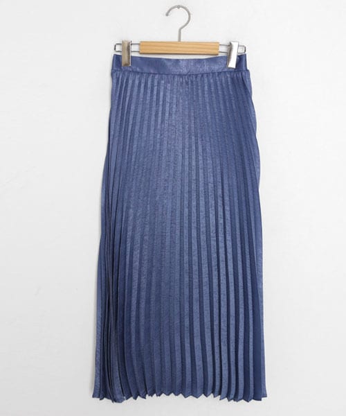DHOLIC（ディーホリック）の「プリーツグロッシースカート（スカート・レディース・ブラウン/グレー/ピンク/ブルー/レッド・FREE）」の3枚目の写真