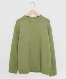 DHOLIC | リブヘムラウンドニット(ニット/セーター)