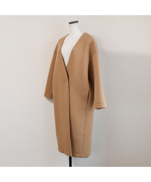 no brand(ノーブランド)の「ダンボールニットカラーレスコート(ダウンジャケット/コート・レディース・その他)」の10枚目の写真