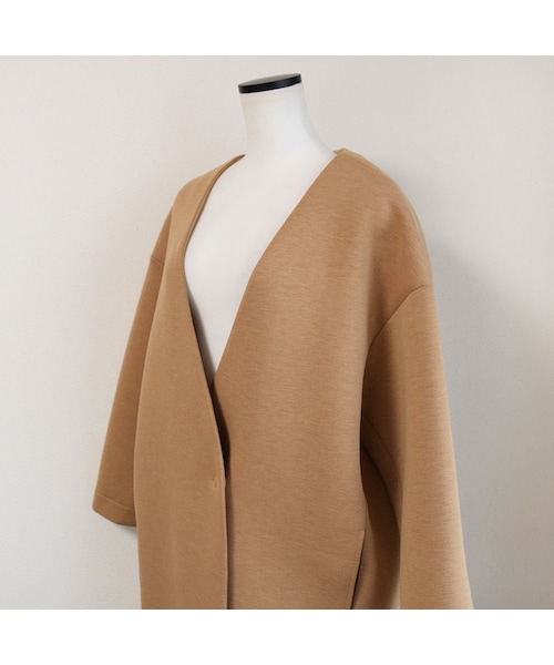 no brand(ノーブランド)の「ダンボールニットカラーレスコート(ダウンジャケット/コート・レディース・その他)」の9枚目の写真