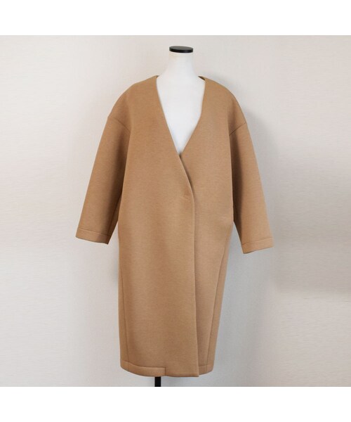 no brand(ノーブランド)の「ダンボールニットカラーレスコート(ダウンジャケット/コート・レディース・その他)」の8枚目の写真