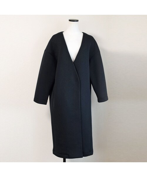 no brand(ノーブランド)の「ダンボールニットカラーレスコート(ダウンジャケット/コート・レディース・その他)」の12枚目の写真