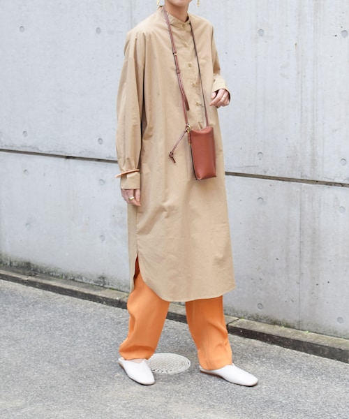 no brand（ノーブランド）の「スタンドカラーオーバーシャツOP（ワンピース・レディース・その他）」の9枚目の写真