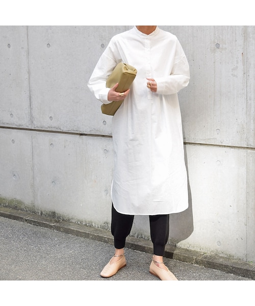 no brand（ノーブランド）の「スタンドカラーオーバーシャツOP（ワンピース・レディース・その他）」の8枚目の写真