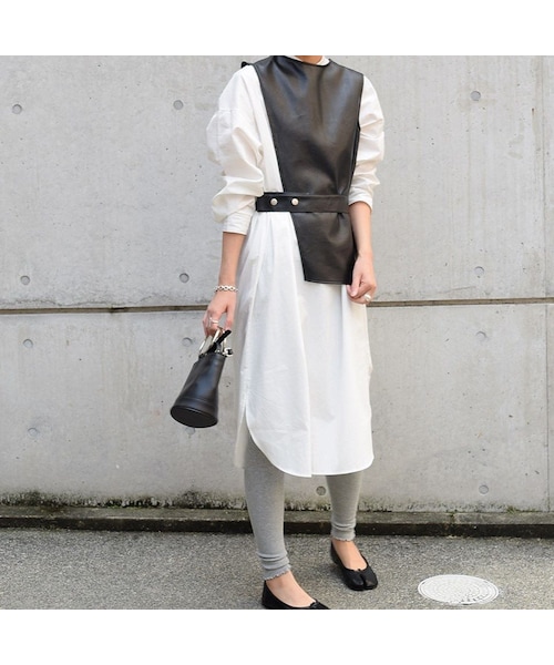 no brand（ノーブランド）の「スタンドカラーオーバーシャツOP（ワンピース・レディース・その他）」の7枚目の写真