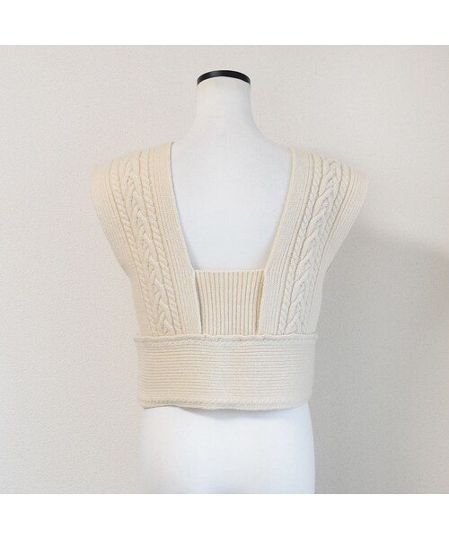 no brand（ノーブランド）の「ケーブルレースアップベスト（ベスト・レディース・その他）」の13枚目の写真