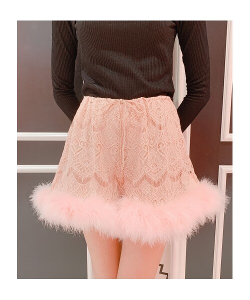 lilLilly（リルリリー）の「ハートレースショートパンツ（パンツ・レディース・WHITE/PINK/BLACK・FREE）」の8枚目の写真