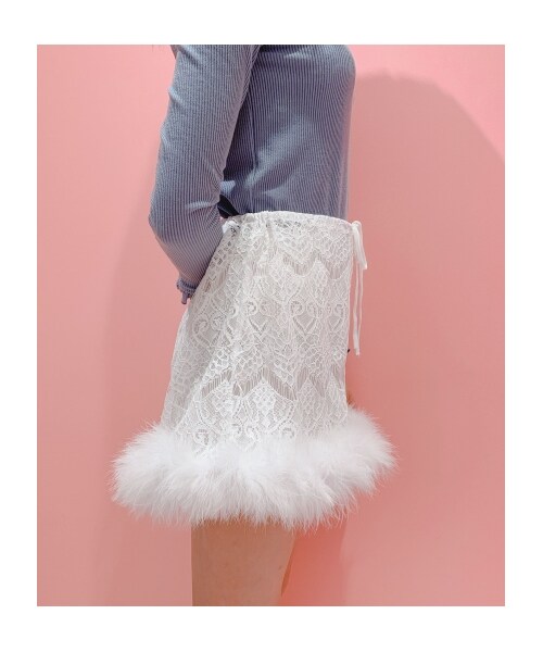 lilLilly（リルリリー）の「ハートレースショートパンツ（パンツ・レディース・WHITE/PINK/BLACK・FREE）」の10枚目の写真