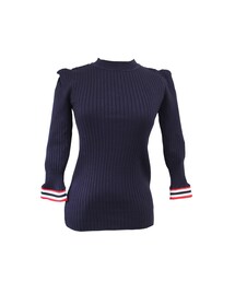Back stripe knit/// navy