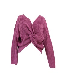 ((再入荷))over knit///  dusty pink