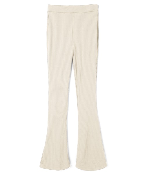 GRL（グレイル）の「リブニットフレアパンツ（その他パンツ・レディース・ブラック/モカ/ブラウン/アイボリー/グレージュ/キャメル・M）」の2枚目の写真