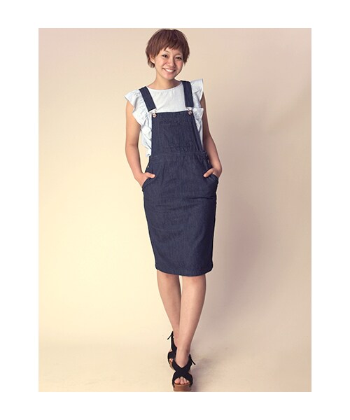 w closet（ダブルクローゼット）の「細ストライプ袖フリル付きプルオーバー（トップス・レディース・Lベージュ/ブルー/ブラック・FREE）」の11枚目の写真