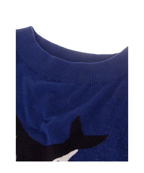 ⑯くじら様オーダー w closet（ダブルクローゼット）の「クジラ柄オフショルダー半袖