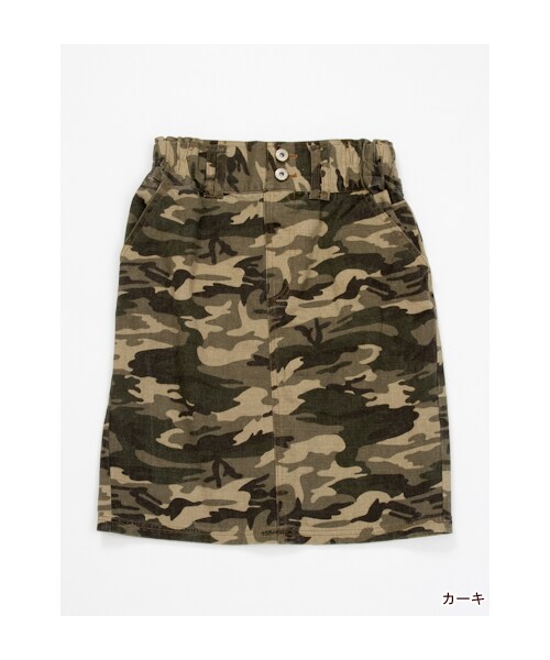 w closet（ダブルクローゼット）の「迷彩タイトスカート（パンツ・レディース・カーキ/Lグレー・FREE）」の2枚目の写真