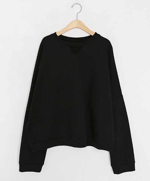 DHOLIC（ディーホリック）の「ネックカットスウェット（スウェット・レディース・パープル/ブラック/ベージュ・FREE）」の2枚目の写真