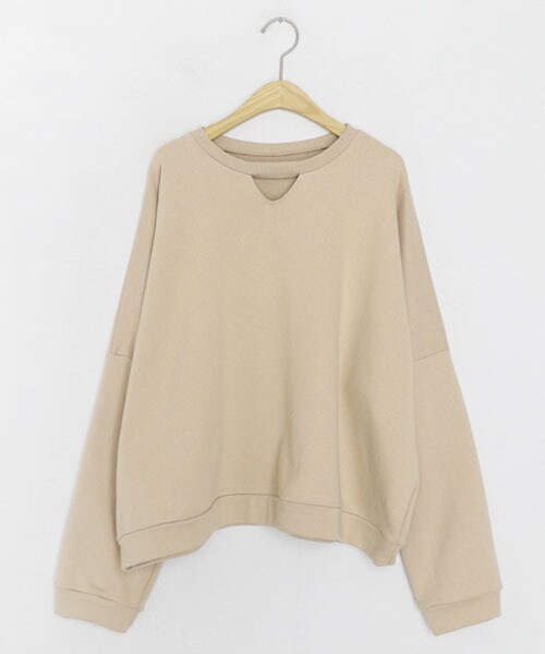 DHOLIC（ディーホリック）の「ネックカットスウェット（スウェット・レディース・パープル/ブラック/ベージュ・FREE）」の3枚目の写真