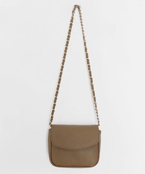 DHOLIC（ディーホリック）の「ダイヤステッチバッグ（ショルダーバッグ・レディース・その他/ブラウン/ブラック/ベージュ・FREE）」の4枚目の写真